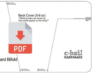Minimalistische Karte und Geldbörse, Bifold, Vorlage, PDF Muster Download