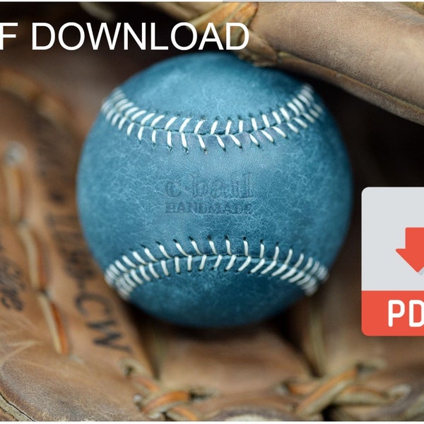 Baseball Cover Template, PDF Pattern Download