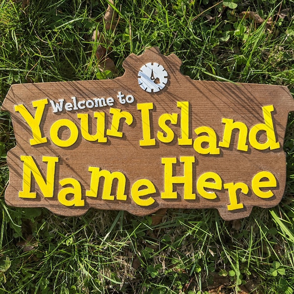 Welcome to My Island Sign