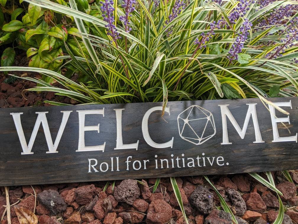 Rpg Library Sign RPG Welcome Sign - Etsy