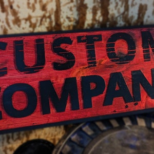 Lethal Custom Company Sign