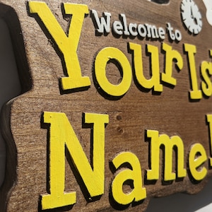Welcome to My Island Sign image 2