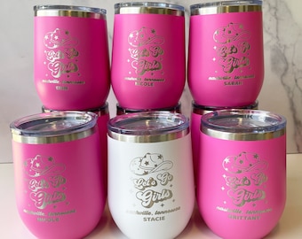 Personalized Last Rodeo Bachelorette Wine Tumblers: Nashville Party Cups