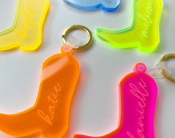 Cowboy Boot Keychain: Personalized Bachelorette Party Favors