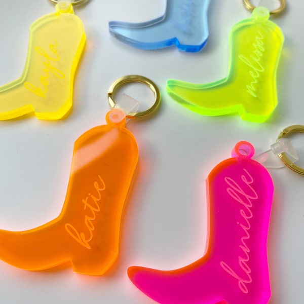 Cowboy Boot Keychain: Personalized Bachelorette Party Favors
