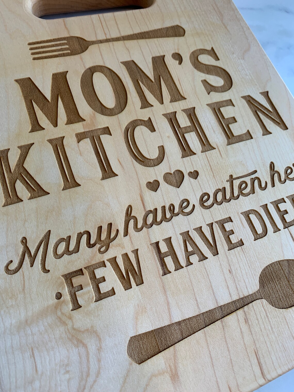 Mom's Kitchen Cutting Board Engraved Cutting Board Etsy UK