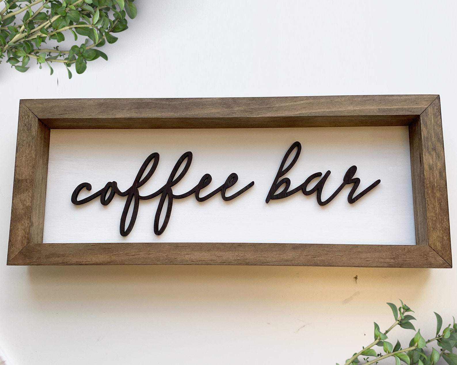 Coffee Bar Sign Black Coffee Bar Sign Kitchen Sign Kitchen Etsy