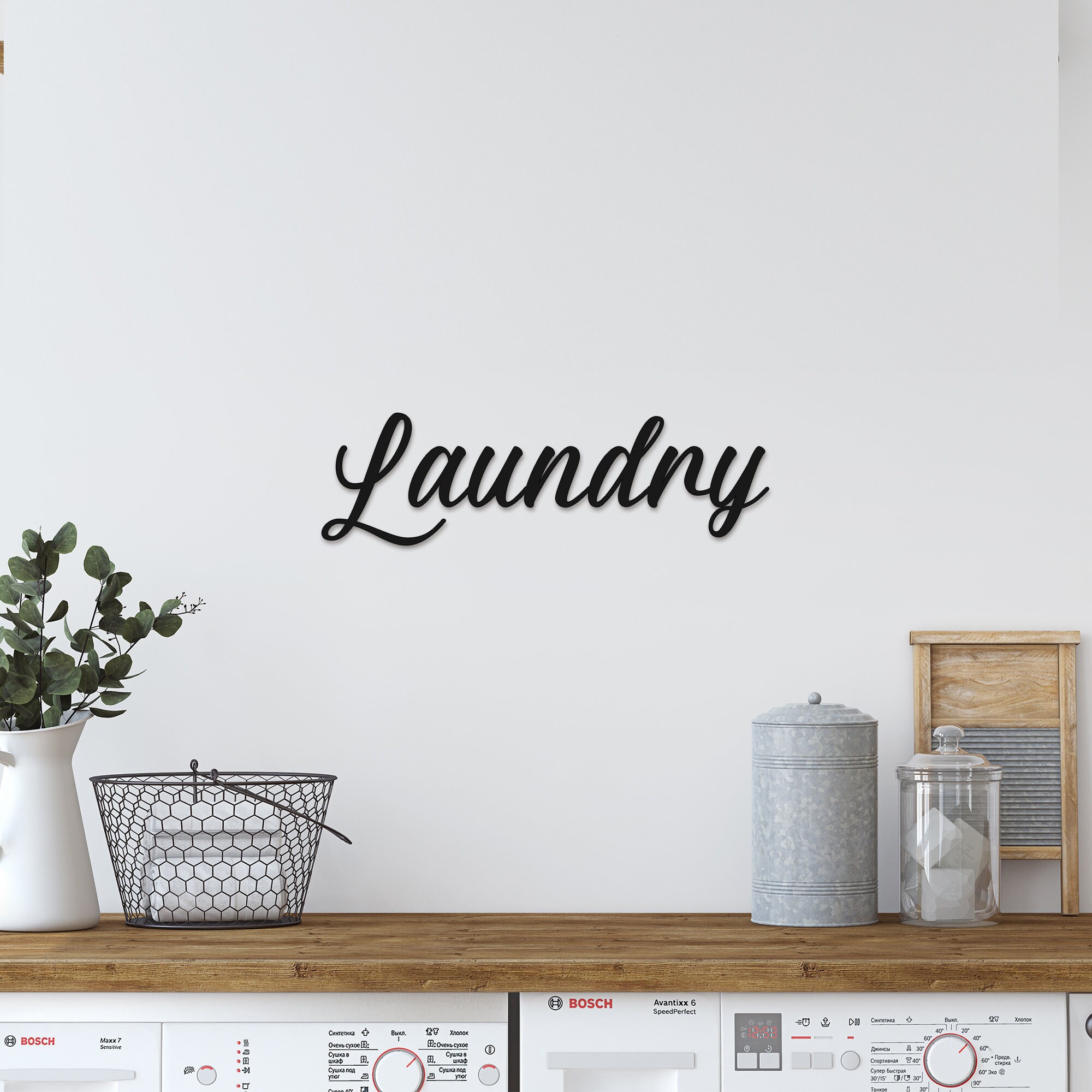 Laundry Letters Laundry Room Letters Laundry Sign Farmhouse | Etsy