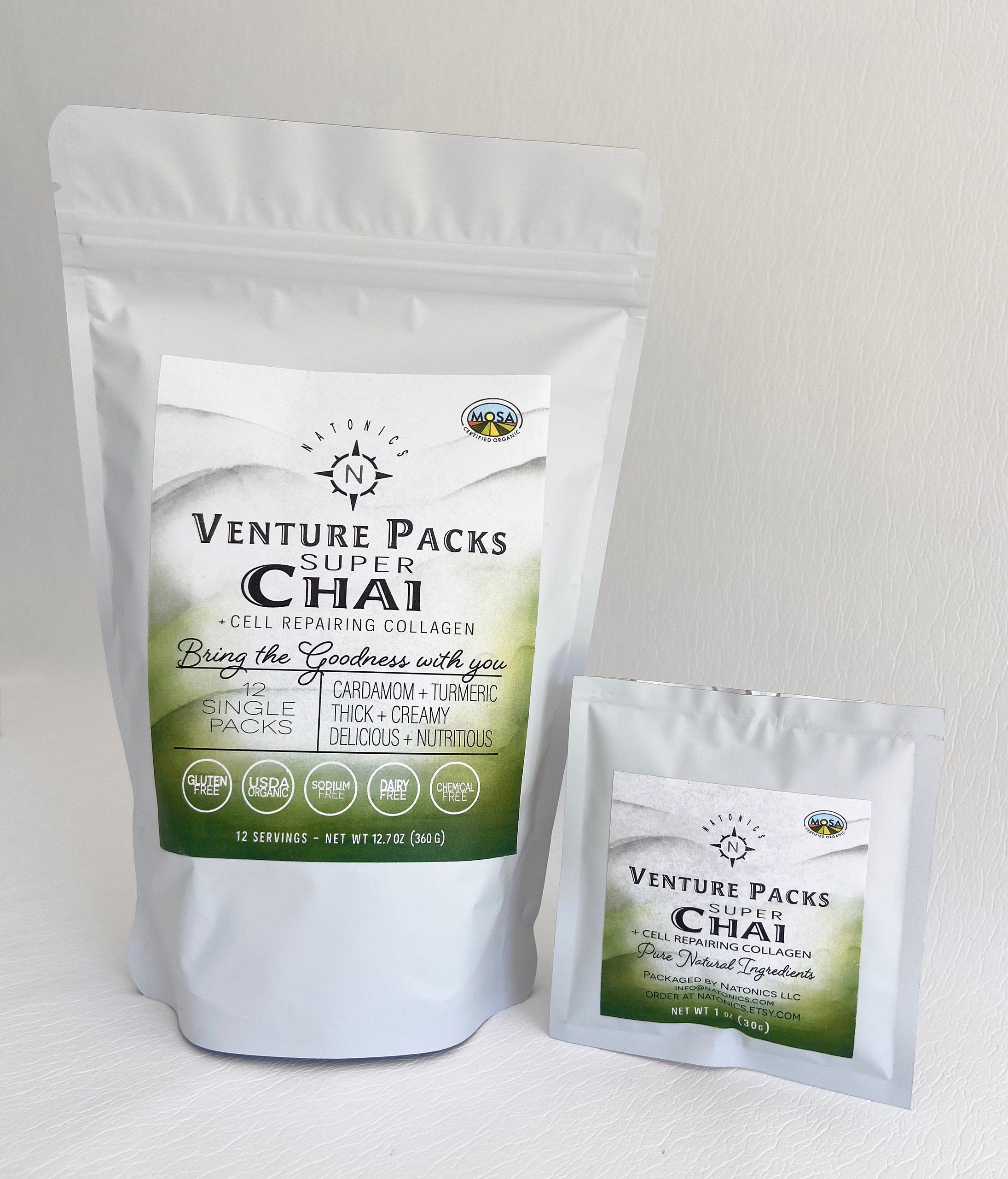Chai Matcha Green Tea Mix12 ct VENTURE PACKS100 Natural Etsy