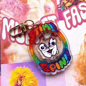 PREORDER Autism ADHD/ TBH Creature Spinning Stim Toy Fidget Keychain/Acrylic Charm
