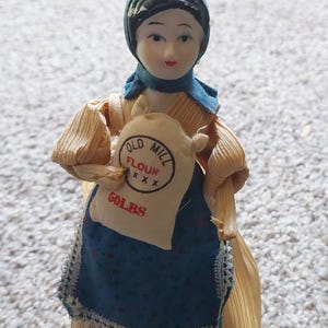 vintage corn husk doll