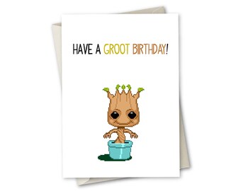 Groot Card Etsy