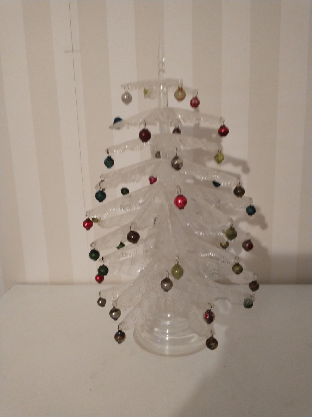 Vintage Plastic Christmas Tree 1950's Crystal Pine Etsy
