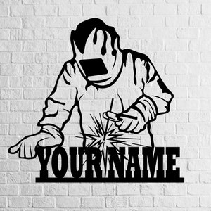 Welder Svg, Welder silhouette, Welder png, Welder Dxf Sign Plasma Laser Waterjet for CNC Panel DXF File of PLASMA Laser