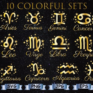 Zodiac star sign Svg, Zodiac Svg, Horoscope Svg, Astrology Svg, Zodiac Svg Bundle, Aries svg, Taurus svg, gemini svg, leo svg, Virgo svg
