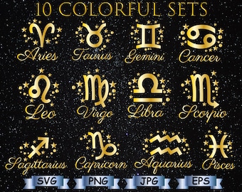 Zodiac star sign Svg, Zodiac Svg, Horoscope Svg, Astrology Svg, Zodiac Svg Bundle, Aries svg, Taurus svg, gemini svg, leo svg, Virgo svg