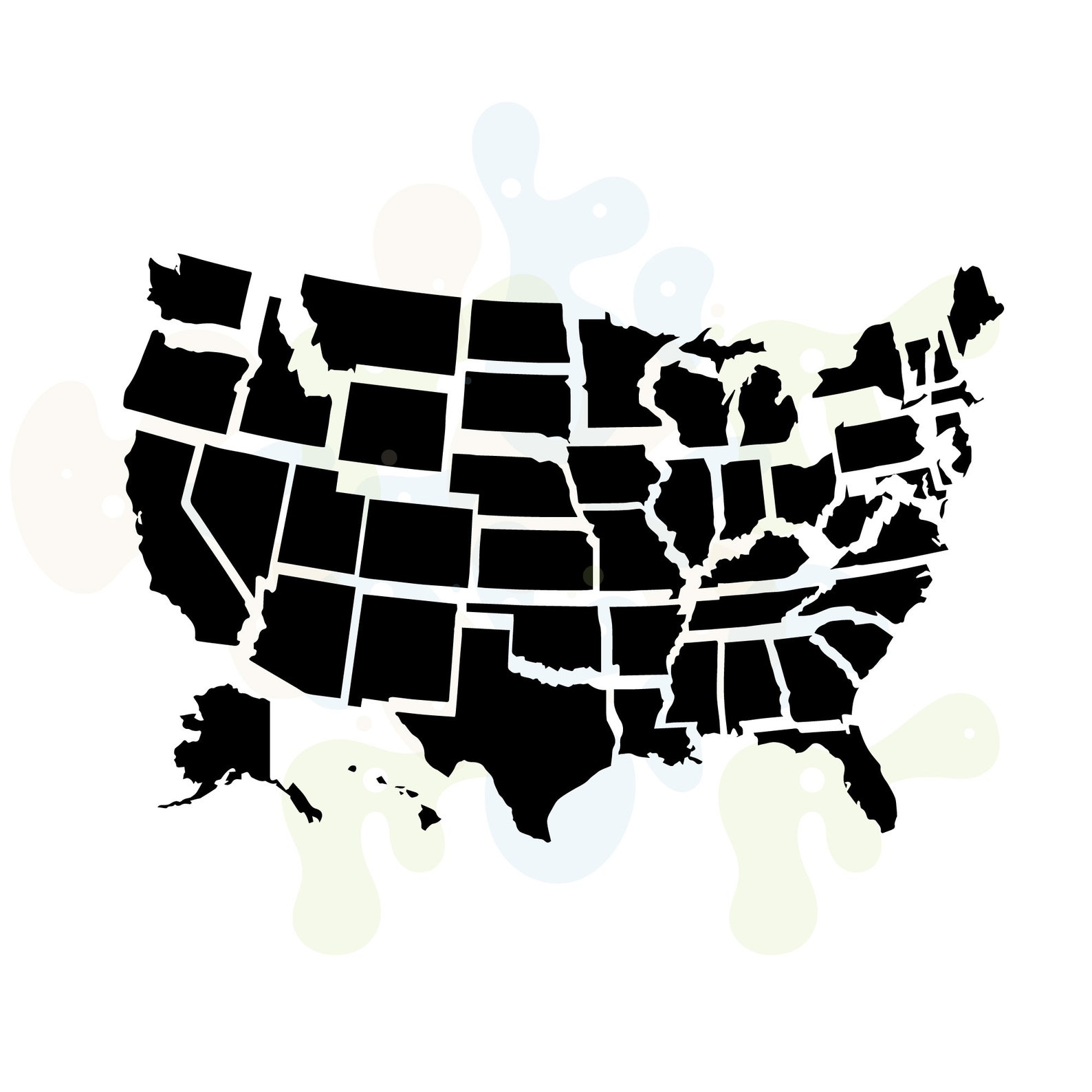 50 States Svg USA Map Svg USA Svg United States Svg America Map Svg Il 1588xN.2315430735 Iu8h 