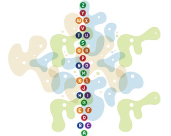 Sensory Path svg, Alphabet jumps way, Sensory Pathway, Sensory Walk svg, Movement Breaks, Brain Break Station, Cricut Cut File