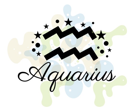 Aquarius Star Sign Svg, Aquarius Svg, Aquarius Zodiac Sign