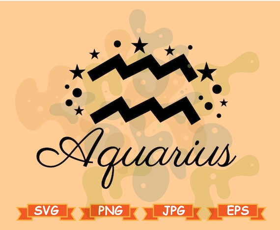 Aquarius Star Sign Svg, Aquarius Svg, Aquarius Zodiac Sign