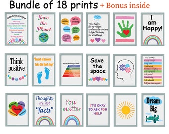 18 Schulberatungsschilder Büro Deko Ratgeber Wand Kunst Therapie Poster Therapie Psychologe Druckbares Schild Beratung Klassenzimmer Set