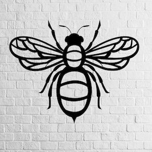 Bee Dxf Svg Cut File, Bumble Bee Svg, honeycomb svg, bee clipart, vector, laser cut dxf, Svg for cricut, Silhouettes dxf decal, Bee stencil