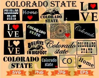 Colorado State Svg, Colorado Svg, Colorado State Outline, CO SVG, Love Colorado, Cricut SVG, Silhouette, svg cut, svg cut file, vektor svg