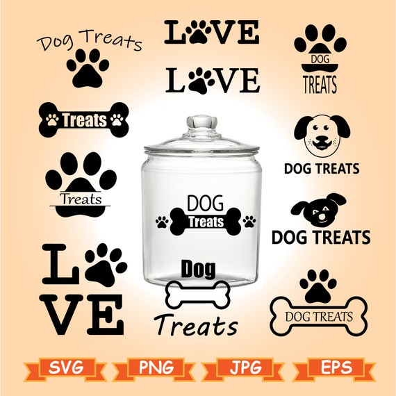 Download Dog Treats Svg Dog Treat Svg Dog Treats Silhouette Dog Treats Etsy PSD Mockup Templates