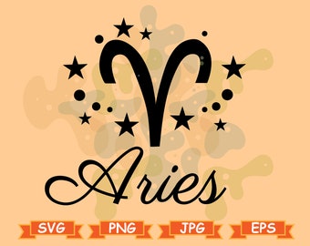 Aries Zodiac Svg Aries Sign Svg Zodiac sign Svg Aries Horoscope Svg Astrology Svg Astrology signs Svg bundle Aries svg Taurus svg