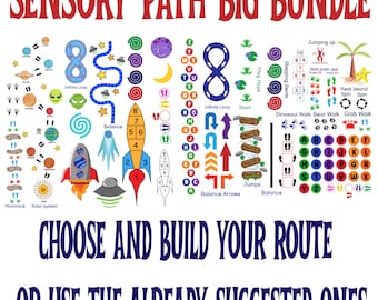 Sensory Path svg, Space sensory path svg, Sensory Pathway space, Sensory Pathway, Sensory Walk svg, Movement Breaks, Brain Break Station,