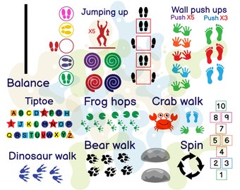 Sensory Path Floor Decal Stickers Mirror Me, Sensory Pathway