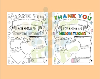 Lehrer Wertschätzung Woche Geschenk Lehrer Wertschätzung druckbare Danke Lehrer Geschenke Malvorlagen Schule Kinder Sofortiger digitaler Download