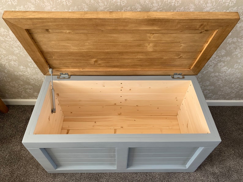 Handmade Rustic Wooden Chest / Blanket Box Etsy UK