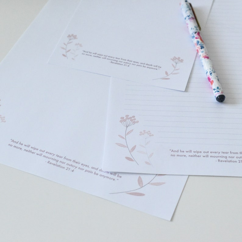 JW Printable Stationery Letter Writing Paper Set Bible Etsy Canada