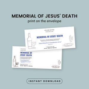 Plantillas para escribir cartas para testigos de Jehová en memoria de la muerte de Jesús en 2025