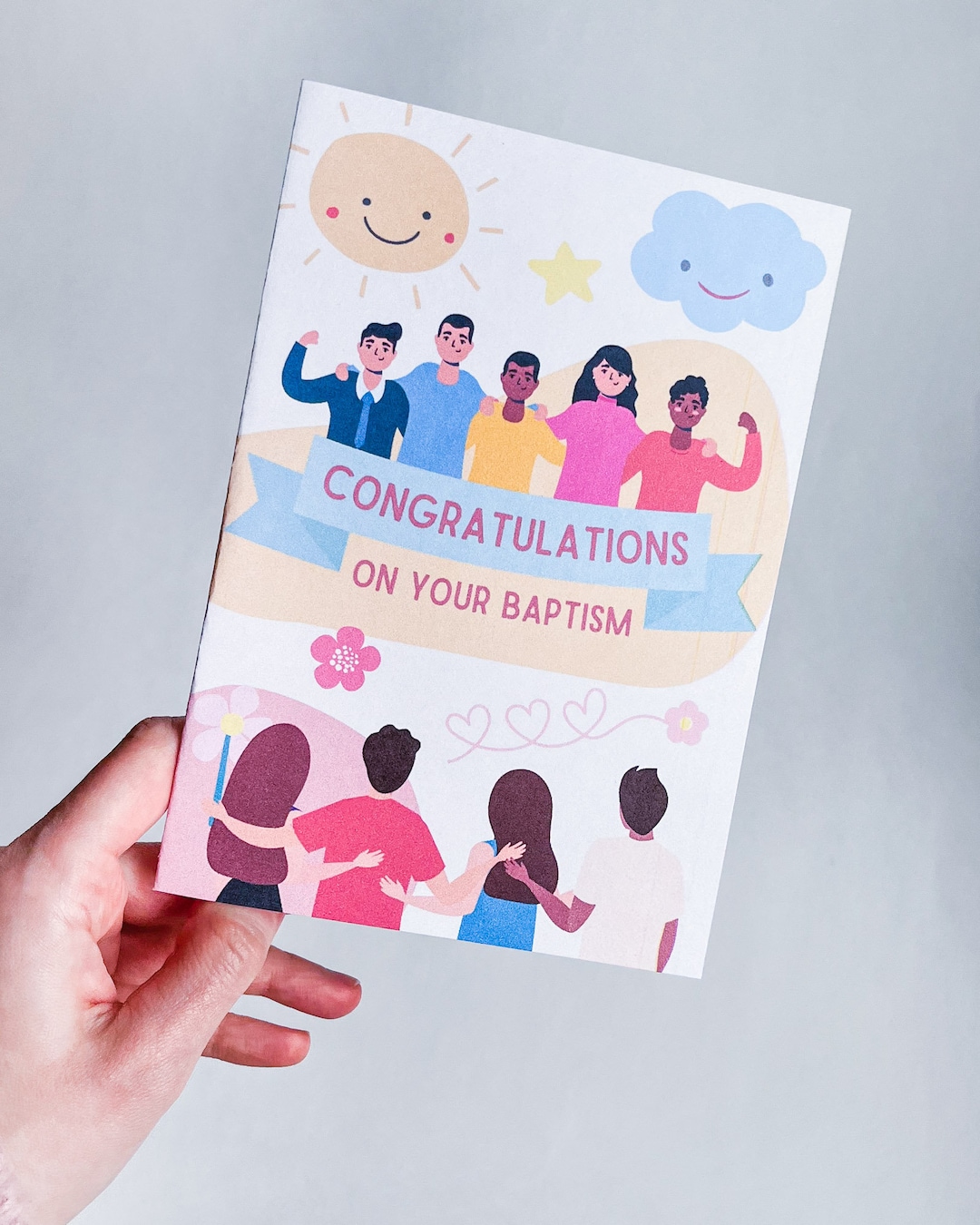 Printable Greeting Card Congratulations on Your Baptism Jw - Etsy