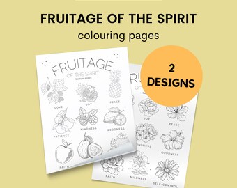 JW Colouring Page Fruitage of the Spirit Galatians 5:22 Printable Sheet For Jehovah's Witnesses Kids and Tens NWT Scripture