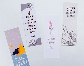 JW Gift For Pioneers Printable Bookmark Set for Jehovah's Witnesses (digital download)