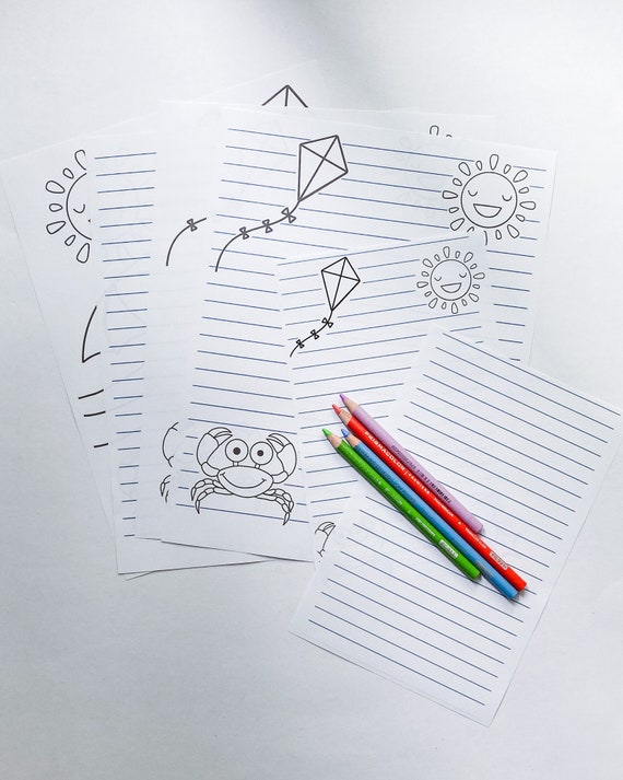Kids Printables Stationary Set Printable Letter Writing | Etsy
