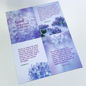Cartes postales imprimables JW, lot de 4 cartes imprimables avec des écritures bibliques encourageantes, cartes JW, cadeaux pour les Témoins de Jéhovah, Territoires du Nord-Ouest