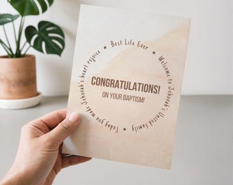 JW Baptism Card For Brother Best Life Ever Congratulations Printable (PDF download)