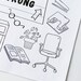 Printable Coloring Page for Kids Study Makes You Strong - Etsy Canada