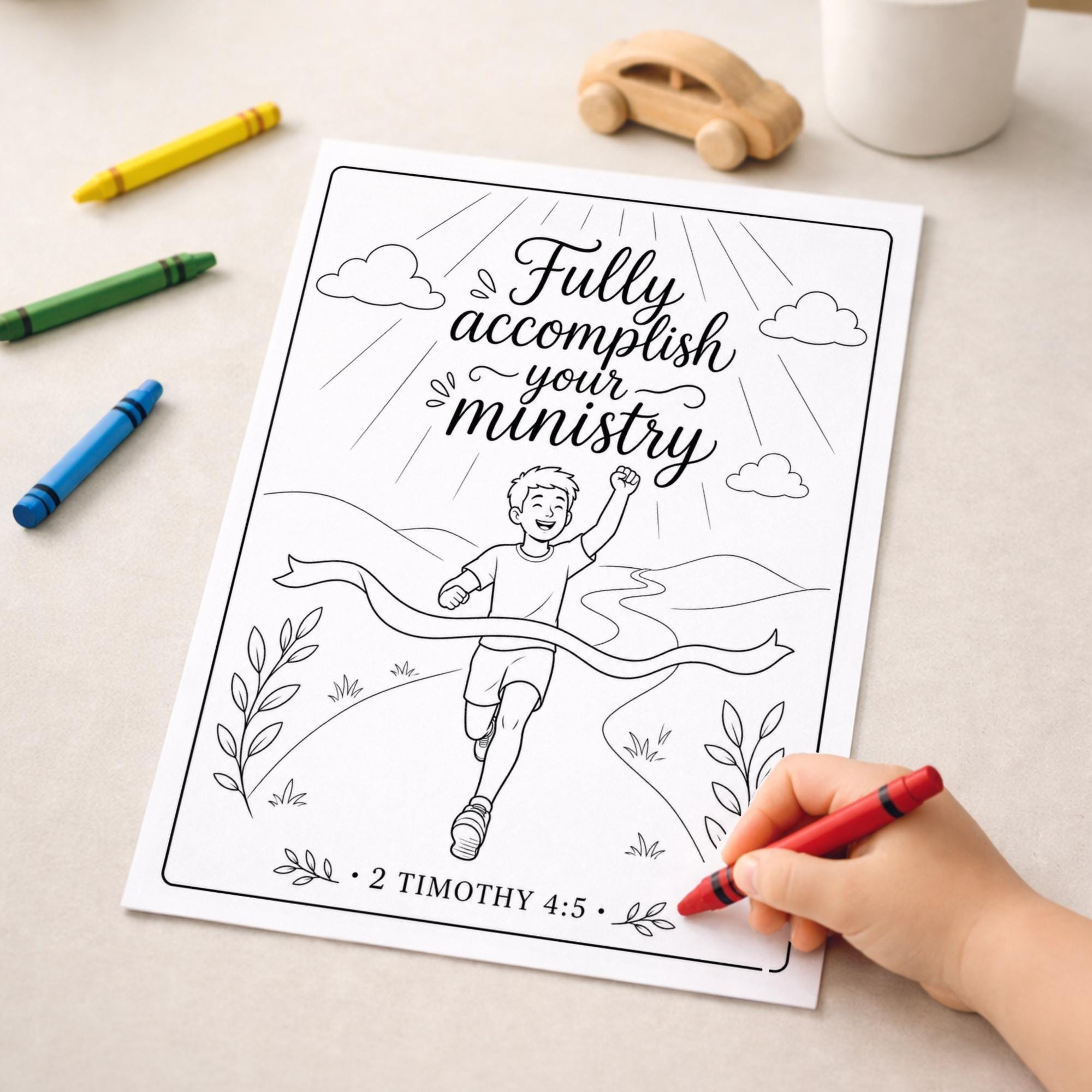 JW Colouring Fully Accomplish Your Ministry Printable Pages Gift for ...