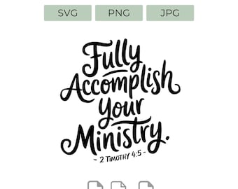 JW Pioneer Png Svg File for Jehovah's Witnesses Sublimation Gift Cuttable Clipart Digital Design Fully Accomplish Your Ministry