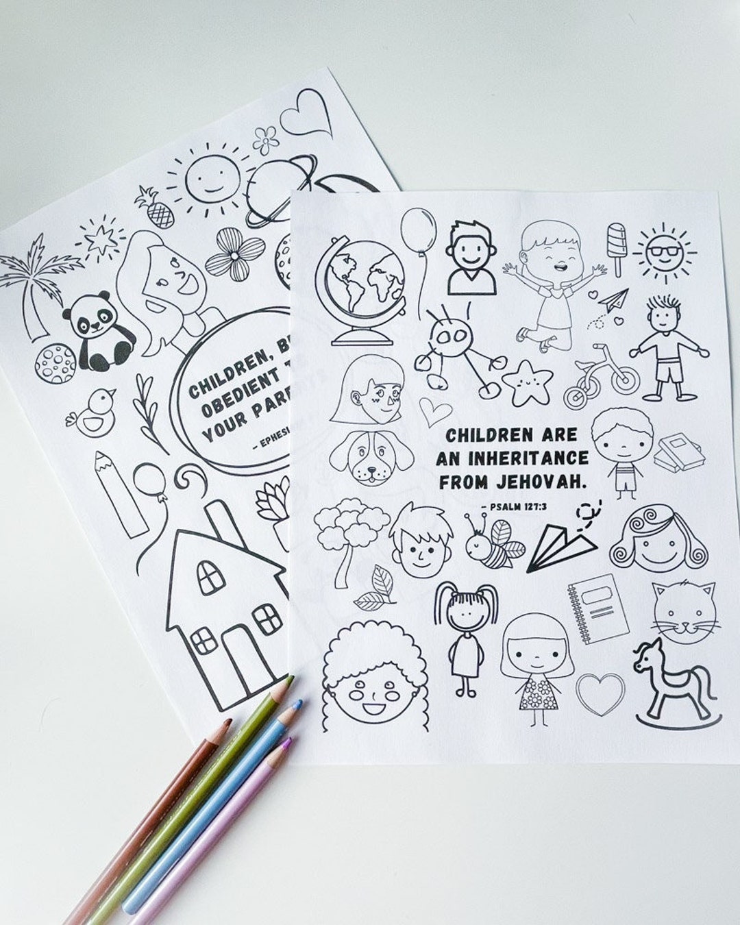 2 Printable Coloring Pages for Kids 