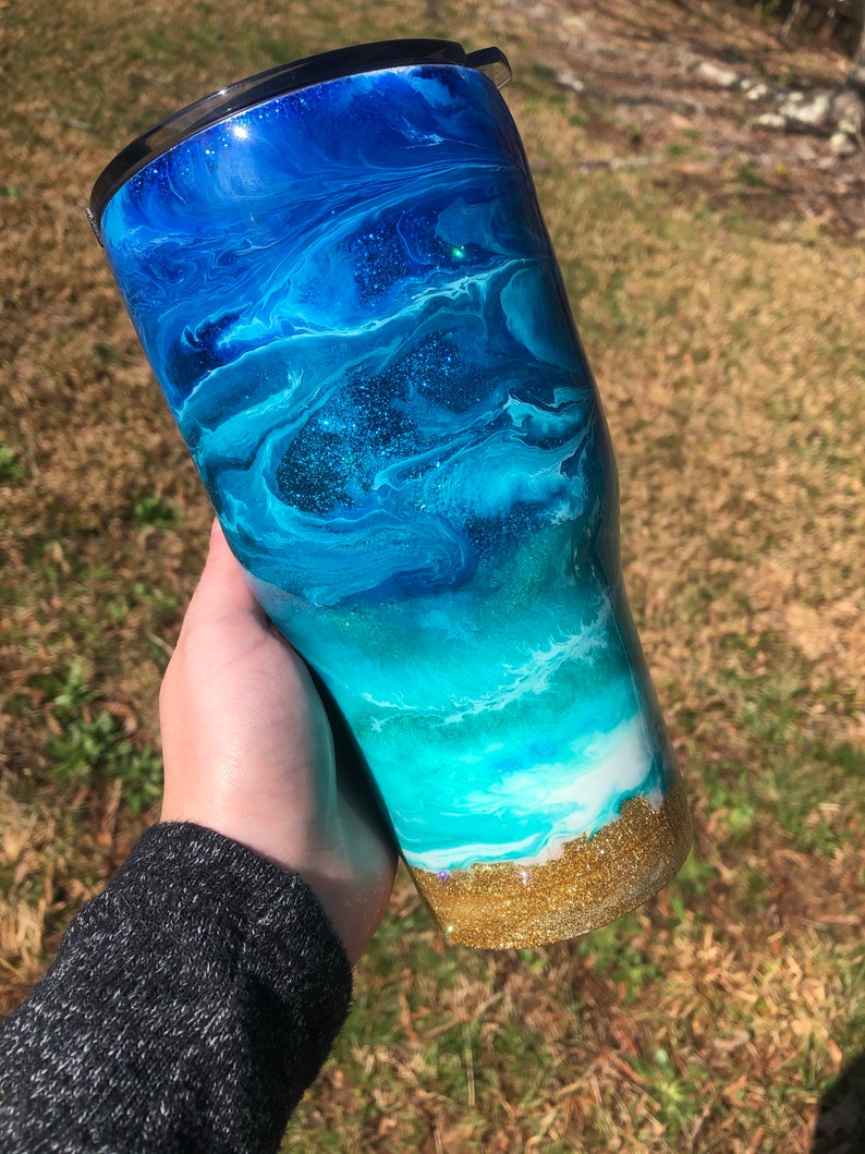 The Beach is My Happy Place Beach Tumbler Etsy