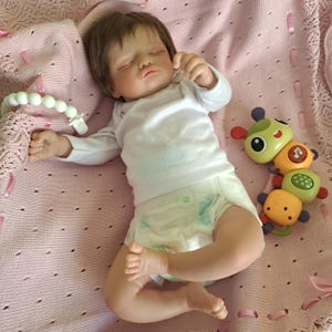 Reborn Baby Dolls 19&quot; Reborn Doll Soft Body Toddler Full Body Silicone Newborn Doll