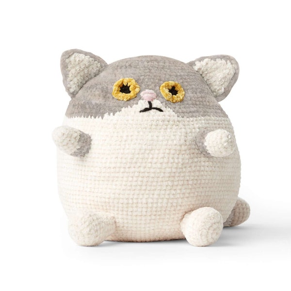 Crochet Pattern Soft Toy Fat Cat.