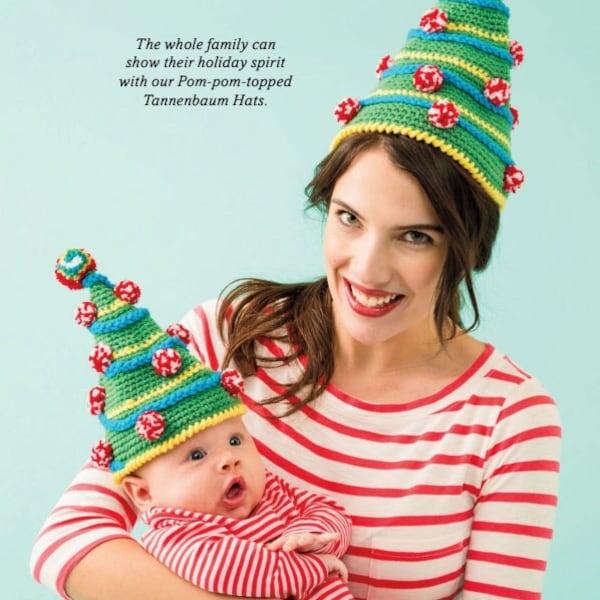 Crochet Pattern Tannenbaum Hats For the Whole Family Funny Christmas Gifts for the Holiday Spirit.