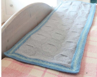 Pattern Easy Knitting Bed runner. PDF Instant download.